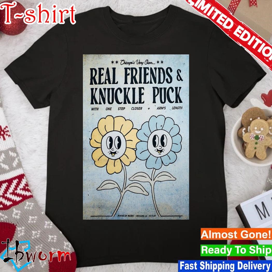Official real Friends Show Poster Chicago, IL 11 11 2023 shirt