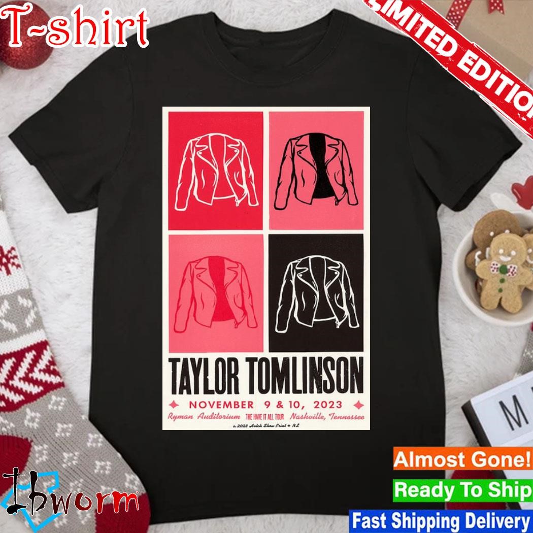 Official taylor Tomlinson 2023 Nashville, TN Poster shirt