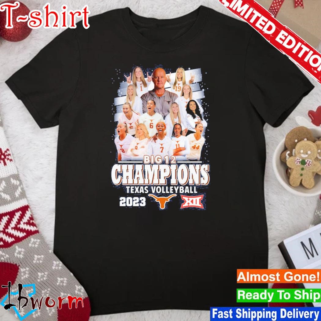 Official texas Volleyball Big 12 Champions 2023 T Shirt