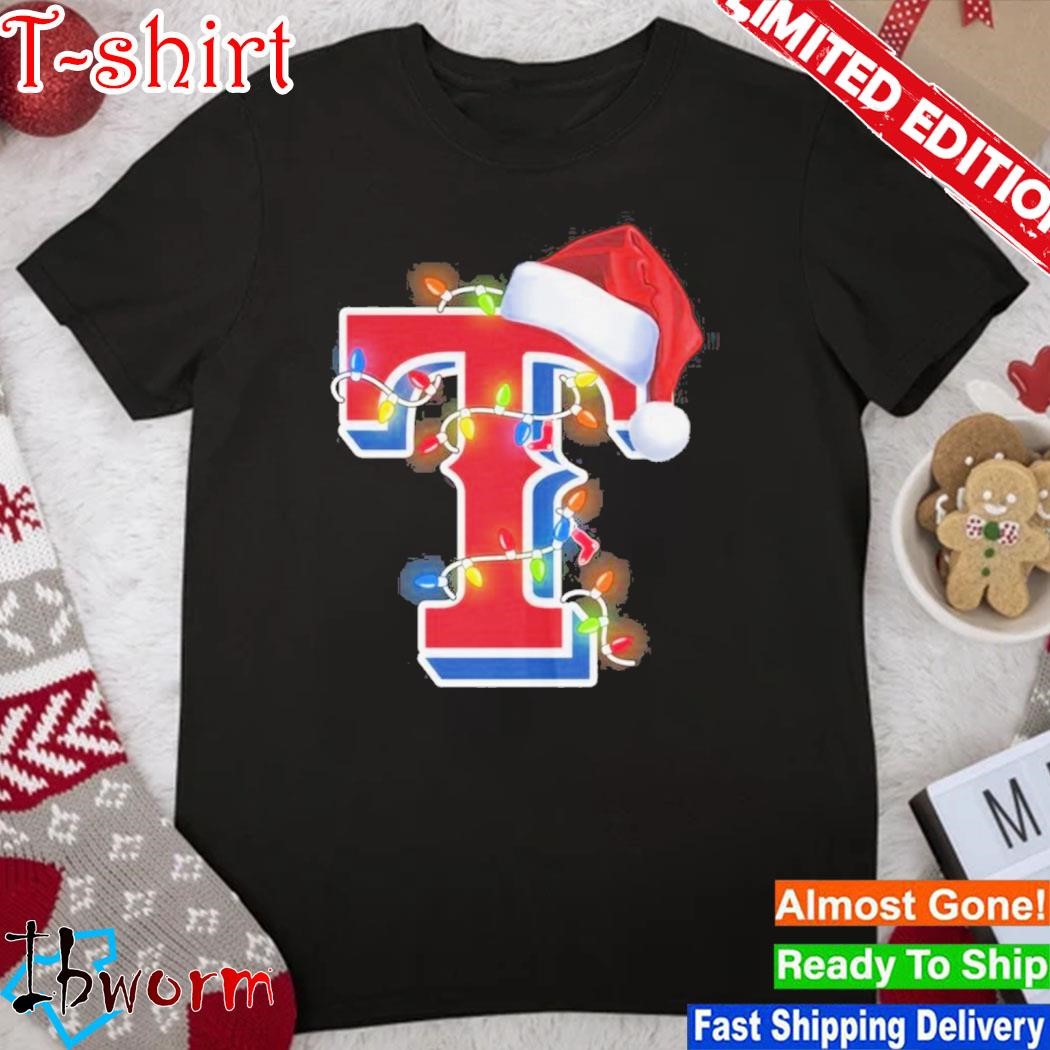 Official texas rangers Christmas is coming baseball shirt