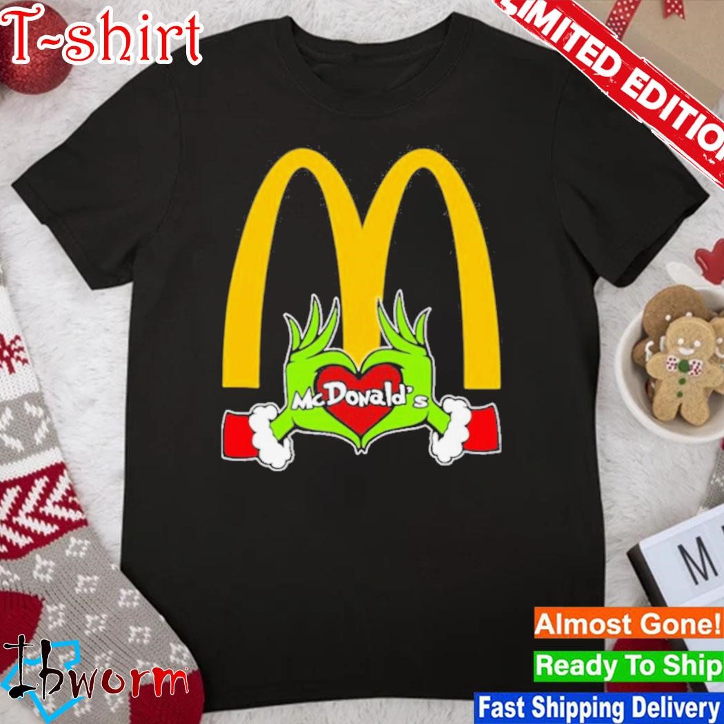 Official the Grinch Hand Love Mcdonald’s 2023 T-shirt