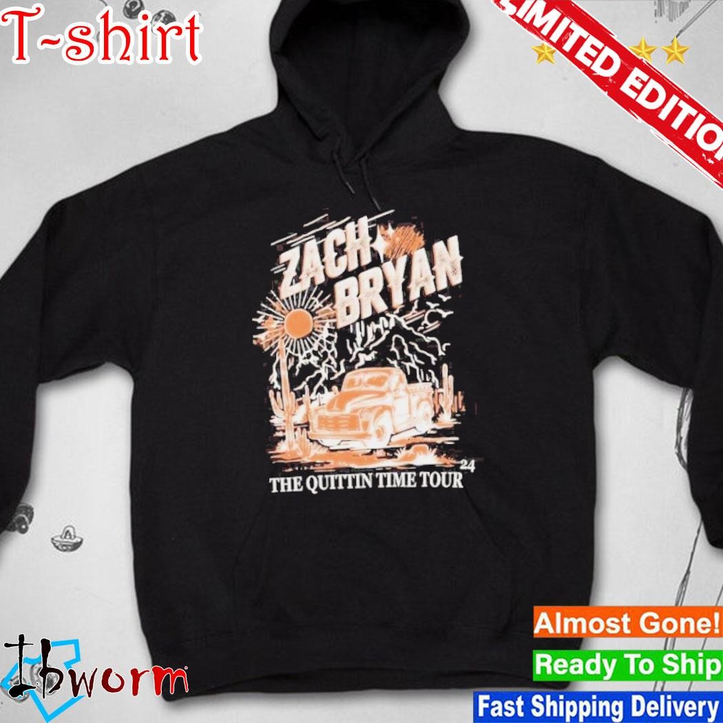 Official zach Bryan The Quittin Time Tour 2024 TShirt, hoodie, sweater