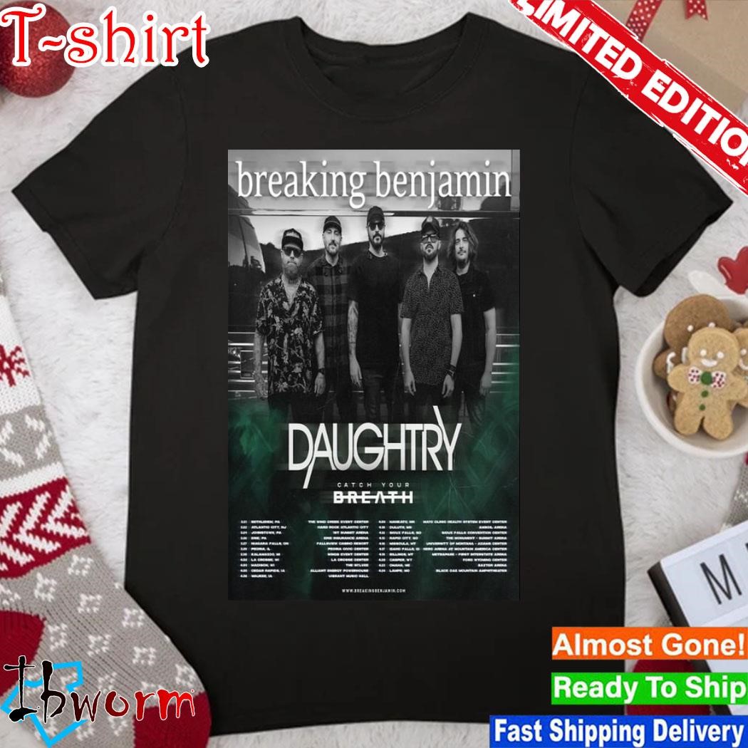 Official Poster Breaking Benjamin US Tour 2024 Shirt Shirt 